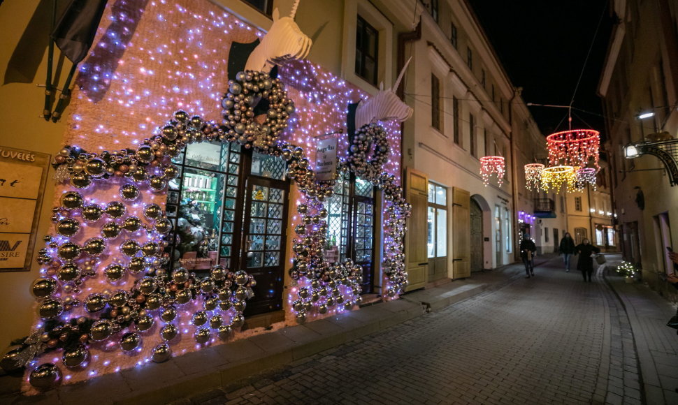 Kalėdiniai papuošimai Vilniuje