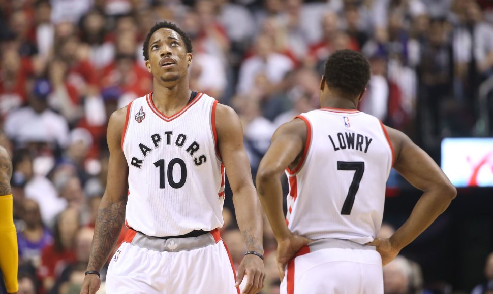 Kyle'as Lowry ir DeMaras DeRozanas