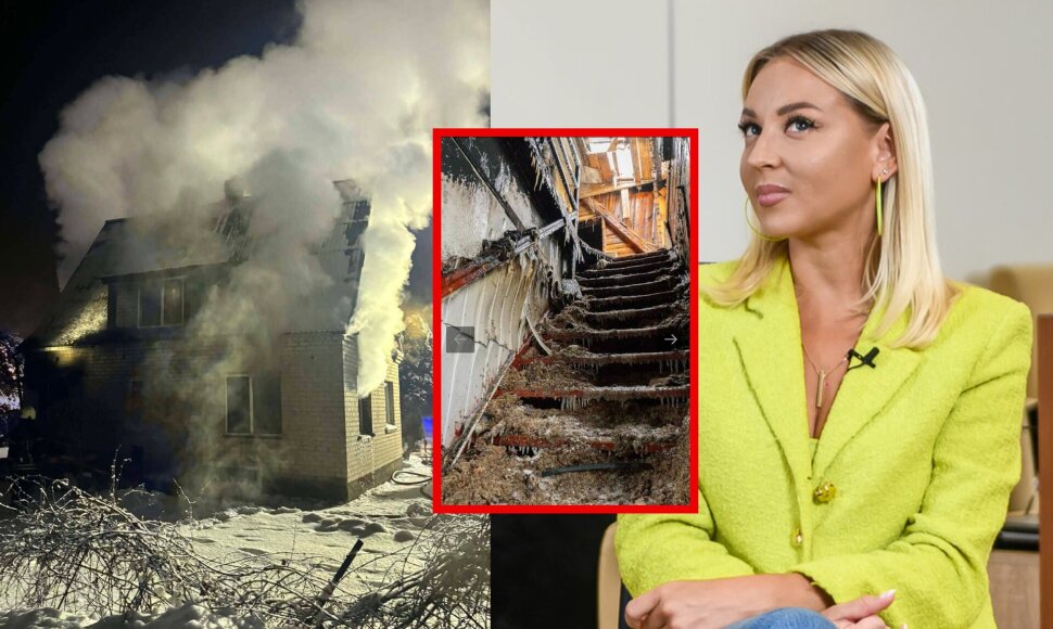 Eglė Straleckaitė, sudegę namai