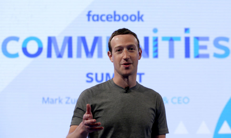 „Facebook“ vadovas Markas Zuckerbergas