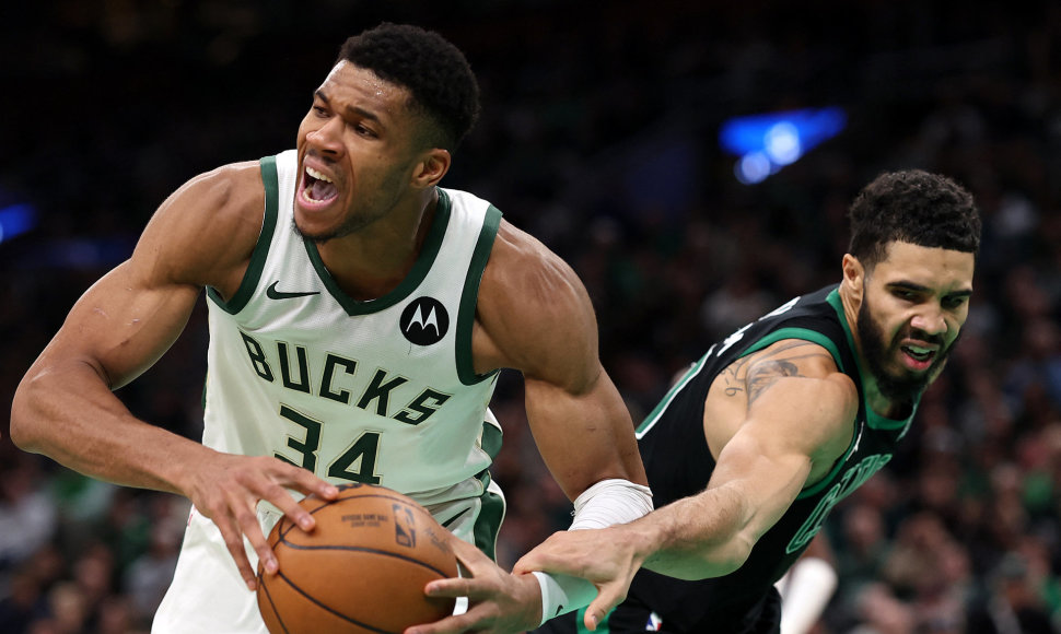 Giannis Antetokounmpo prieš Jaysoną Tatumą