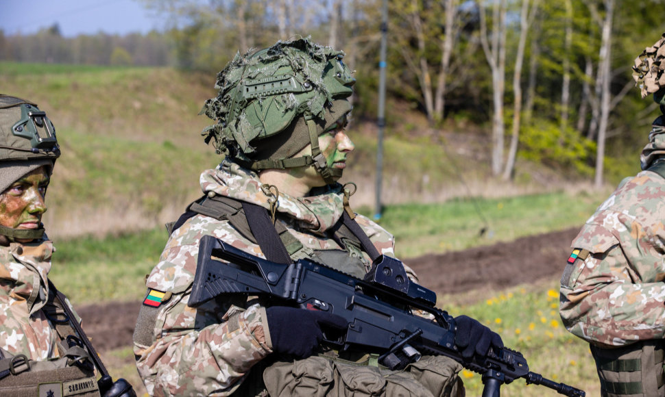 Prie Suvalkų koridoriaus bendros Lietuvos ir Lenkijos kariuomenės pratybos