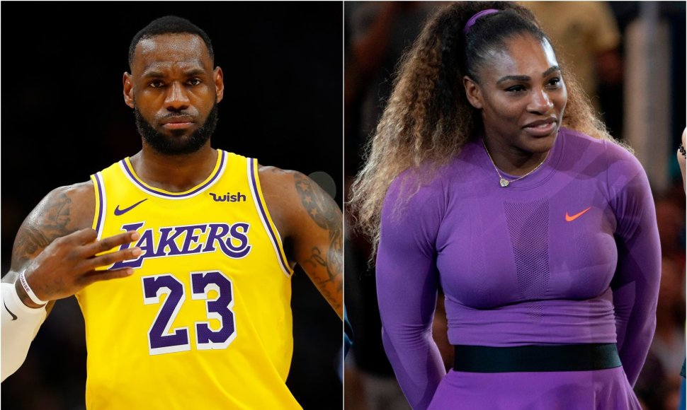 LeBronas Jamesas ir Serena Williams