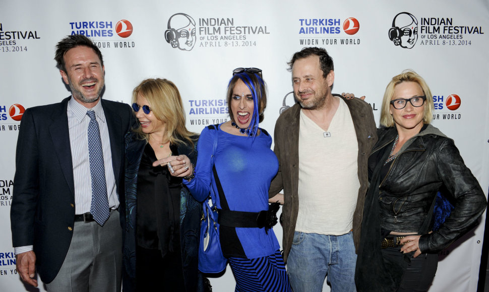 Aktoriai Davidas Arquette'as, Rosanna Arquette, Alexis Arquette, Richmondas Arquette'as ir Patricia Arquette (2014 m.)