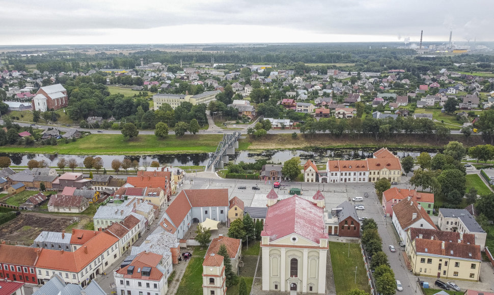 Kėdainių miestas iš aukštai