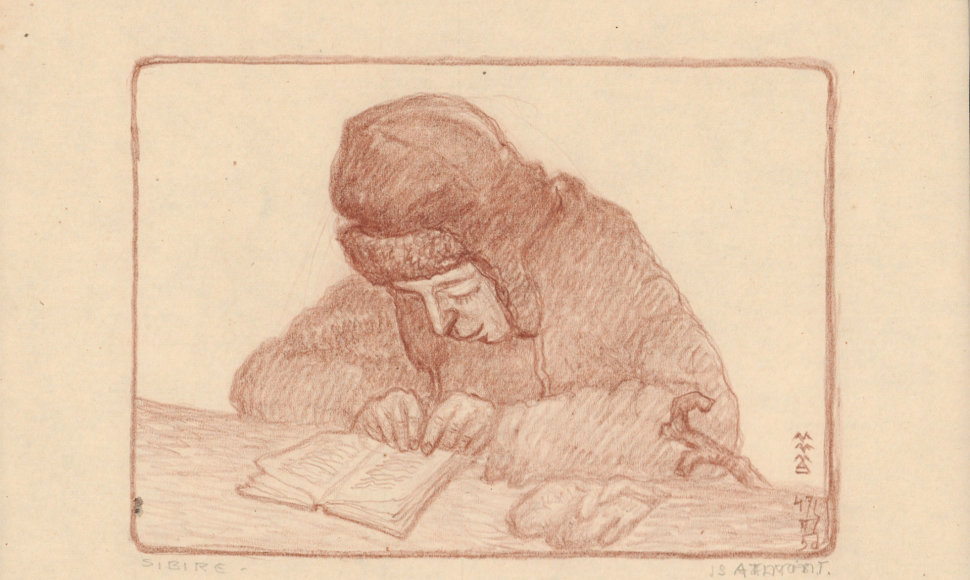 Adomo Brako piešinys „Sibire“, 1947 m. kovo 5 d.