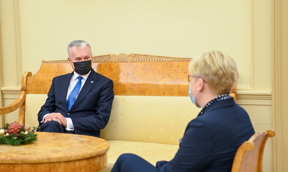 Prezidentas susitinko su Ministre Pirmininke Ingrida Šimonyte