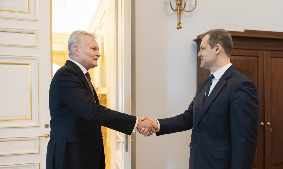 Gitano Nausėdos ir Gintauto Palucko susitikimas