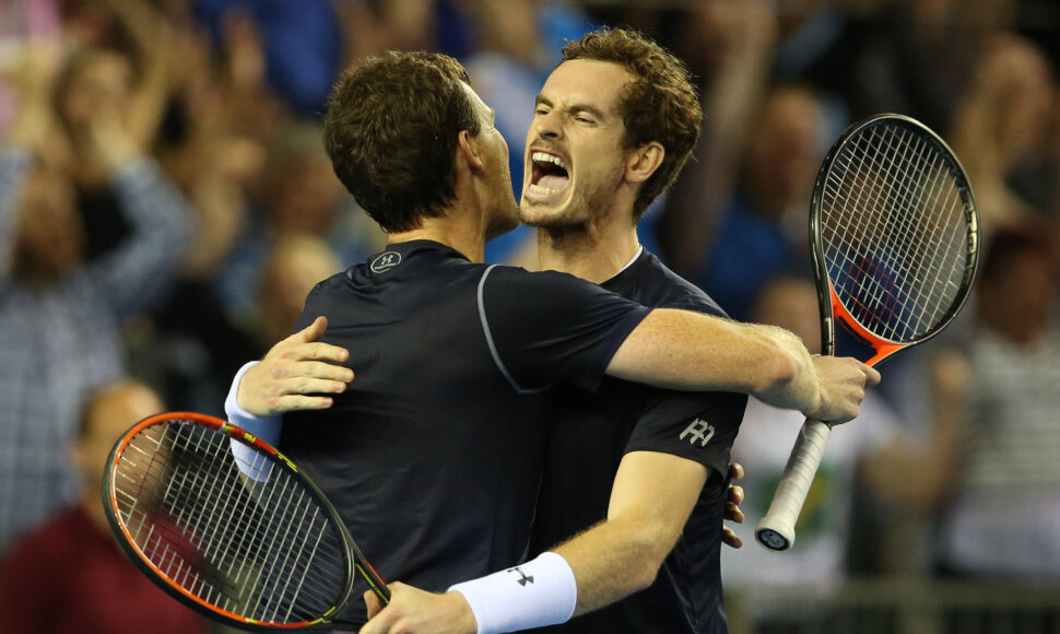 Andy Murray ir Jamie Murray