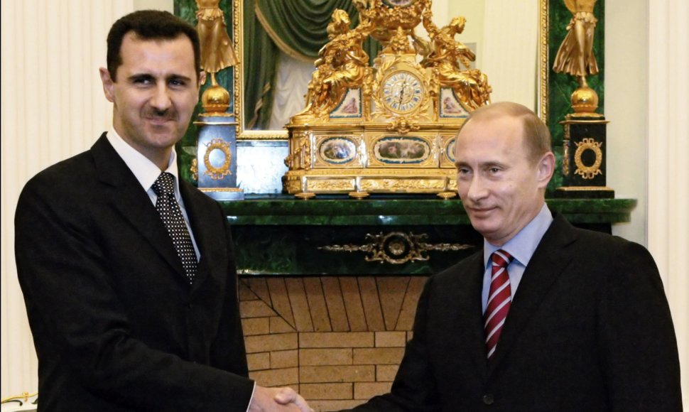 Basharas Assadas ir Vladimiras Putinas