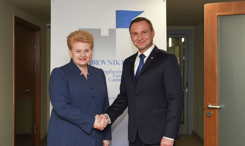 Dalia Grybauskaitė ir Andrzejus Duda