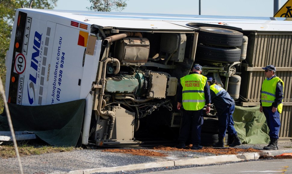 Autobuso avarija Australijoje