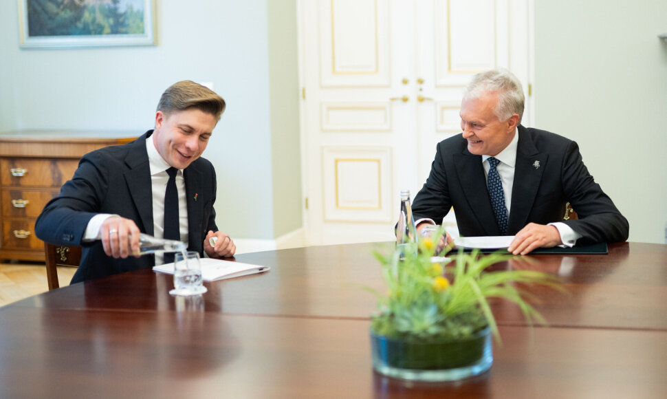 Prezidentas susitiko su Mindaugu Sinkevičiumi / Robertas Riabovas/BNS nuotr.