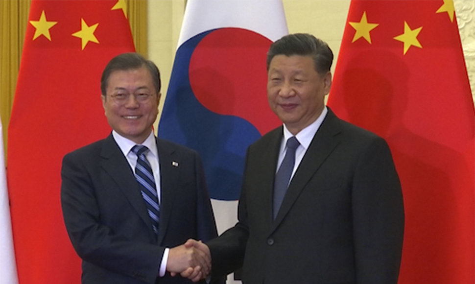 Moon Jae-inas ir Xi Jinpingas