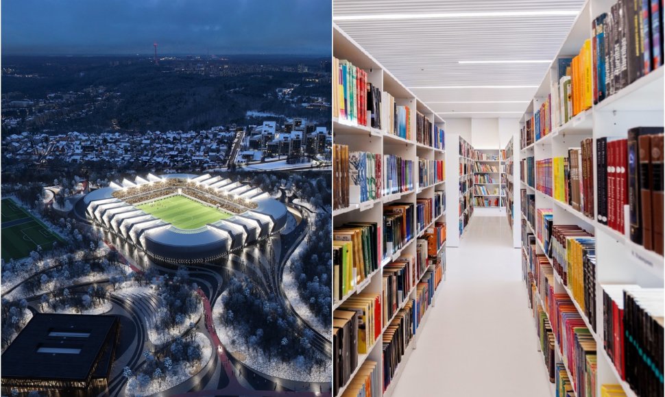 Šalia nacionalinio stadiono – visą parą veikianti biblioteka: ar tokios Vilniui reikia?