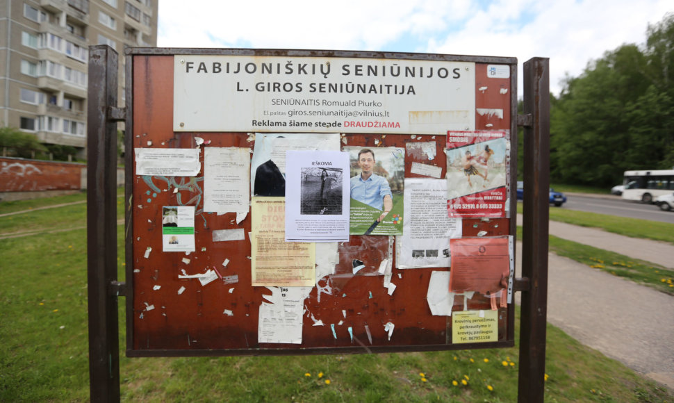 Vilniaus Fabijoniškių rajone – dingusios gimnazistės paieškų ženklai