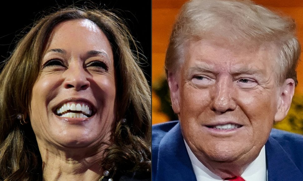 Kamala Harris ir Donaldas Trumpas