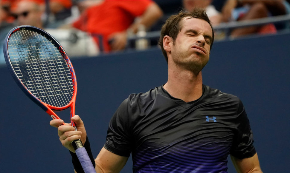 Andy Murray priverstas palikti „US Open“ turnyrą