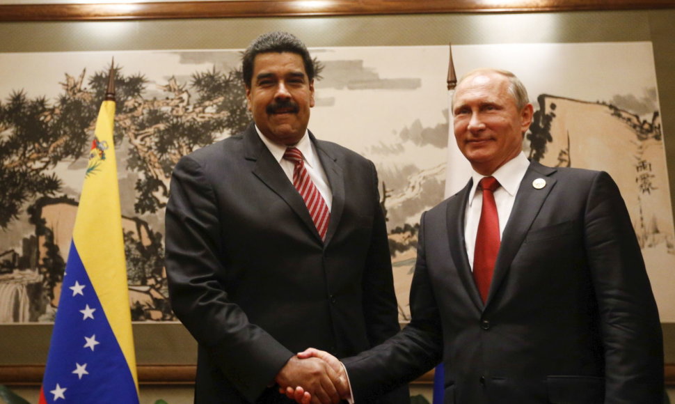 Nicolasas Maduro ir Vladimiras Putinas