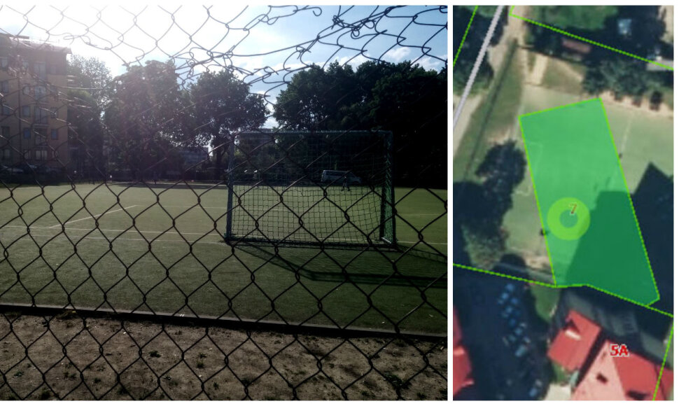 Žemę, ant kurios stovi Vilniaus Tuskulėnų mokyklos stadionas, siekiama parduoti už 200 tūkst. eurų