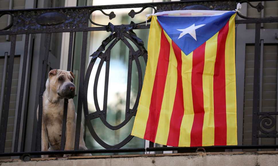 Katalonijoje laukiama mitingo už regiono nepriklausomybę nuo Ispanijos