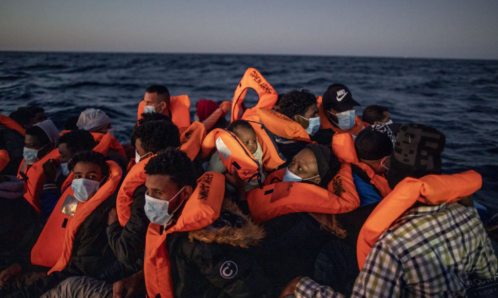 Migrantai Viduržemio jūroje