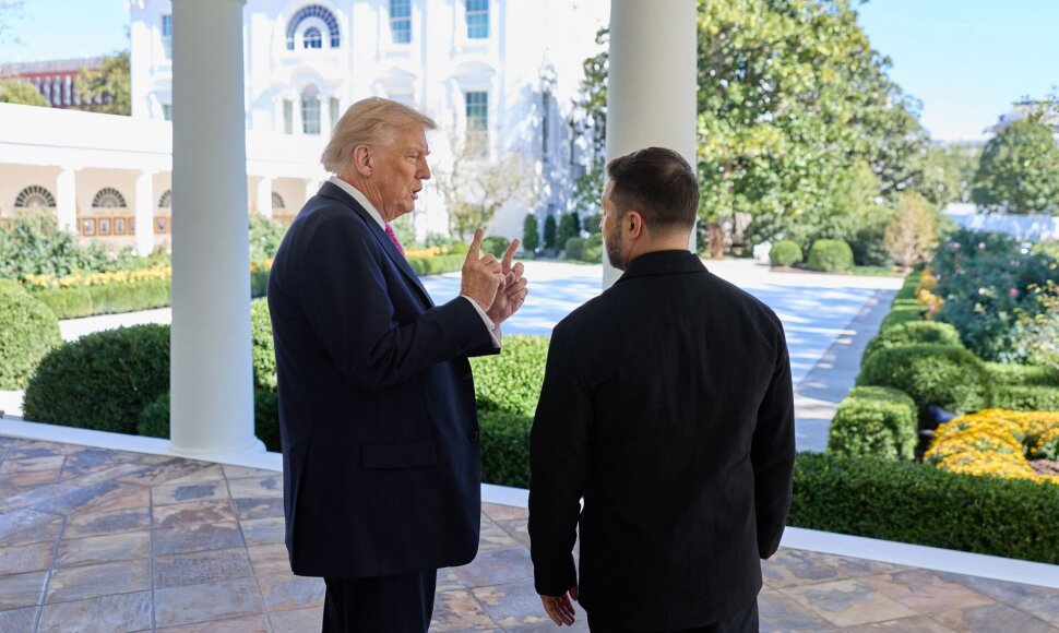 Donaldas Trumpas ir Volodymyras Zelenskis / AFP