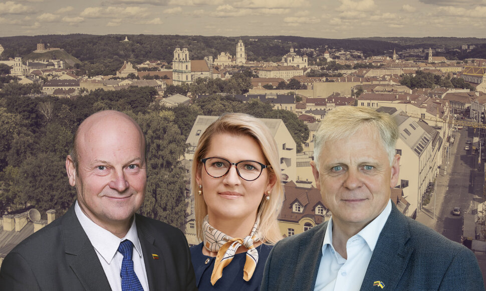 Algis Strelčiūnas (k.), Agneta Ladek ir Edmundas Pupinis