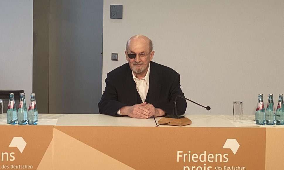 Susitikimas su Salmanu Rushdie Frankfurto knygų mugėje