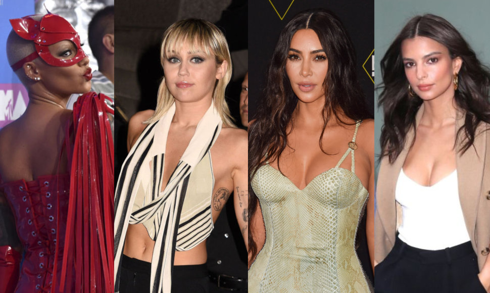 Amber Rose, Miley Cyrus, Kim Kardashian, Emily Ratajkowski