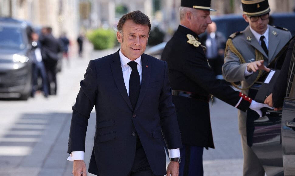 Emmanuelis Macronas / CHRISTOPHE PETIT TESSON / AFP