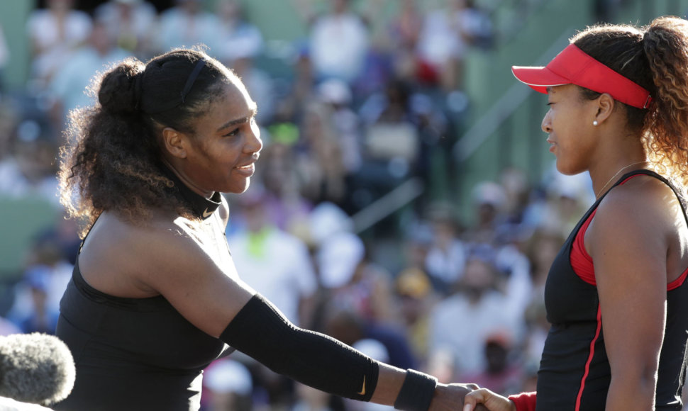 Serena Williams ir Naomi Osaka (Majamis, 2018)