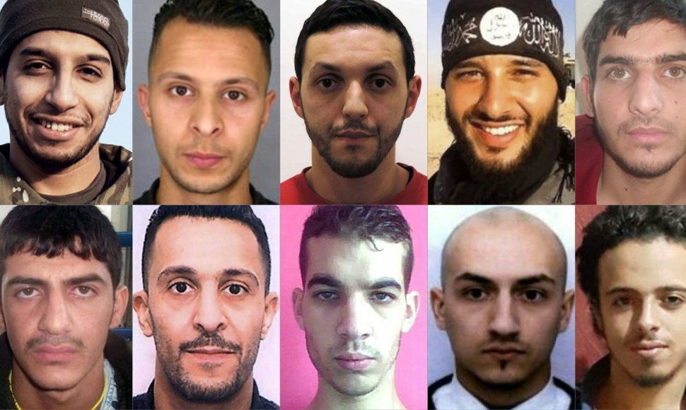 Paryžiaus teroro aktų įtariamieji