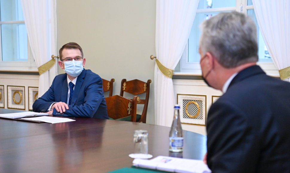Prezidentas susitinko su kandidatu į sveikatos apsaugos ministrus Arūnu Dulkiu