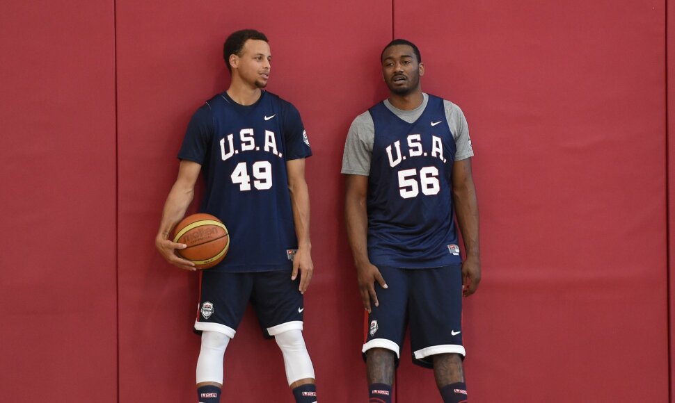 Stephenas Curry ir Johnas Wallas