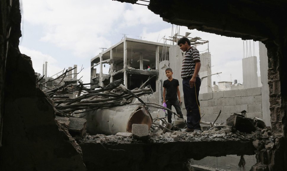 Gazos Ruožas po Izraelio oro atakos