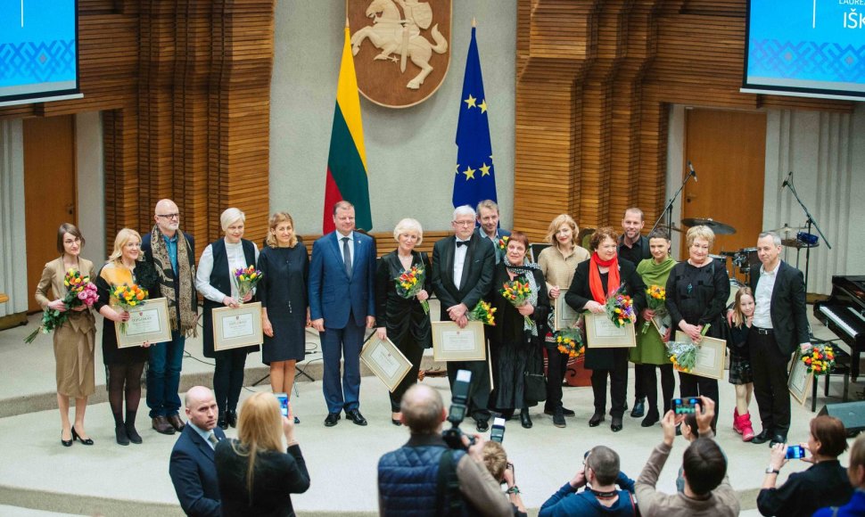 Vyriausybės kultūros ir meno premijų laureatų pagerbimo ceremonija