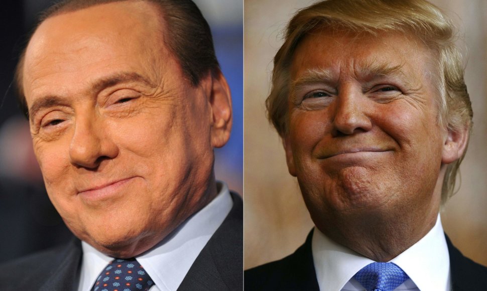 Silvio Berlusconi ir Donaldas Trumpas
