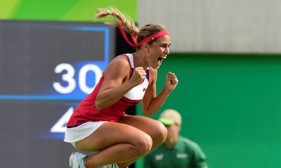 Monica Puig Puerto Rikui padovanojo pirmą olimpinį teniso medalį