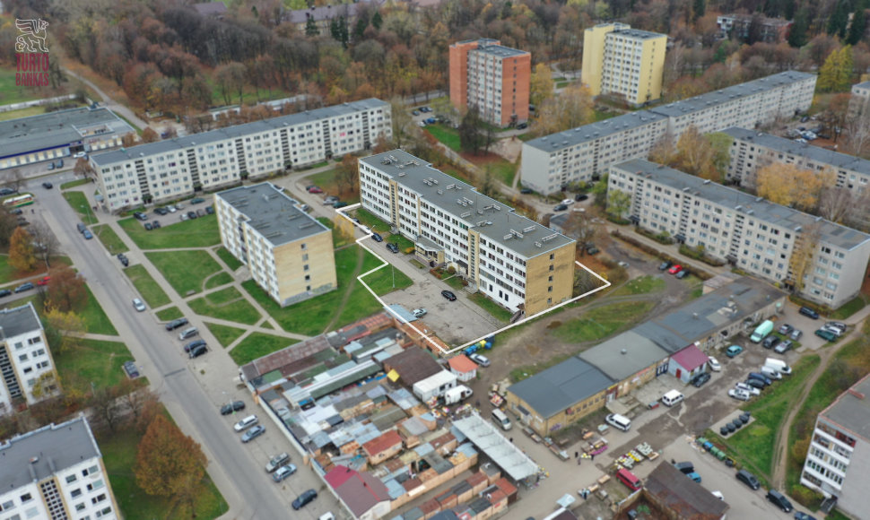 Aukcione už 2,4 mln. eurų parduotos bendrabučio patalpos Naujojoje Vilnioje