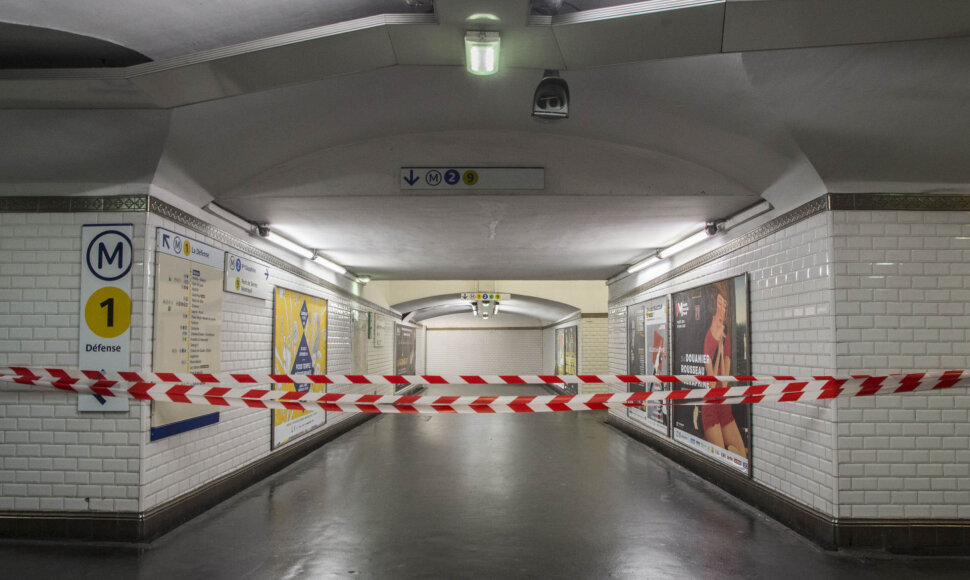 Paryžių paralyžiavo didelis viešojo transporto sektoriaus darbuotojų streikas