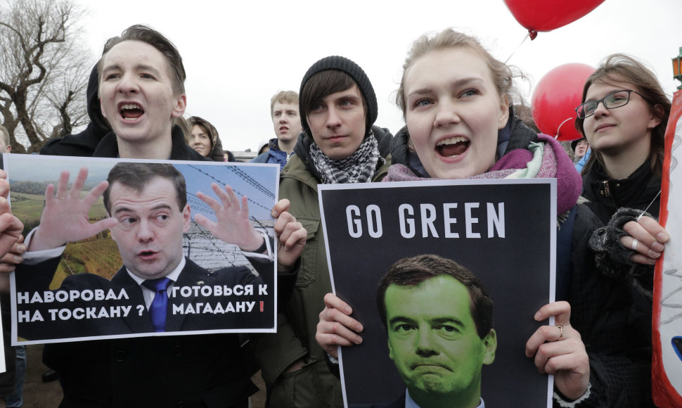 Sekmadienio protestuose pasirodė daug Rusijos jaunimo