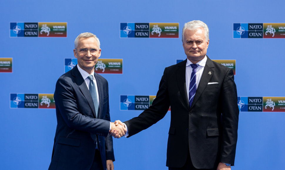 Gitanas Nausėda susitiko su NATO Generaliniu Sekretoriumi Jensu Stoltenbergu