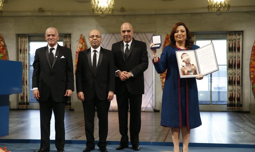 Nobelio premija apdovanotas Tuniso ketvertas