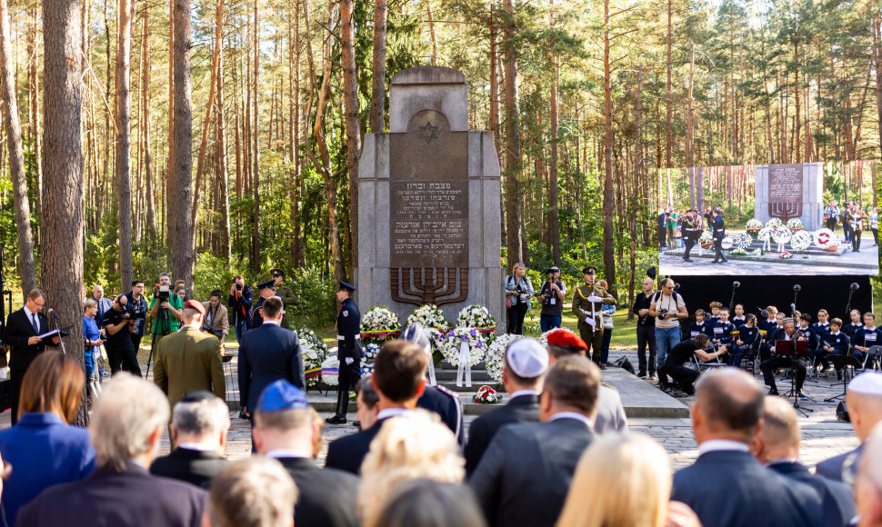 Holokausto aukų atminimas Panerių memoriale