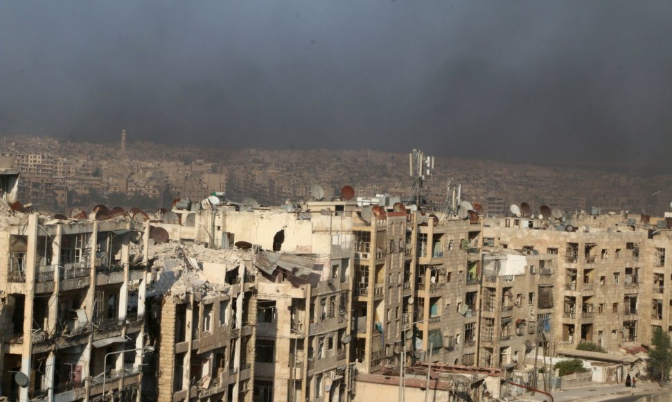 Sirijos mieste Alepe intensyvėja kariniai veiksmai