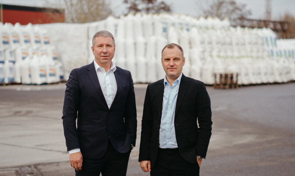 Kęstutis Pakalnis (UHB įmonių grupės valdybos pirmininkas) ir Tomas Kropa (&bdquo;UHB Agro&ldquo; vadovas)