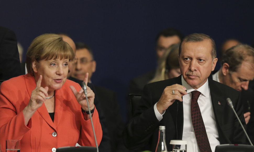 Angela Merkel ir Recepas Tayyipas Erdoganas