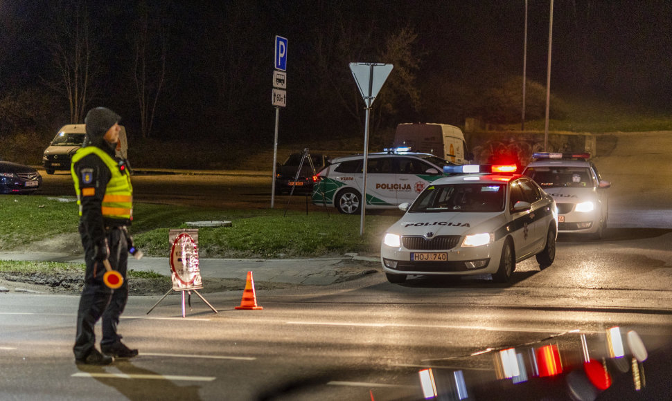 Policijos reidas Vilniuje 2022-04-16