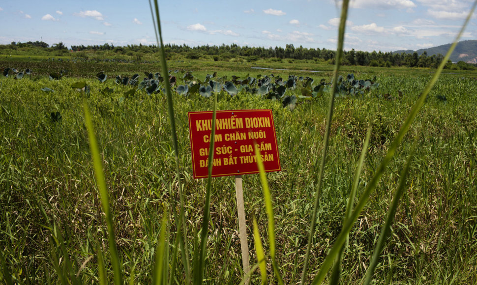 Užterštas laukas Vietname